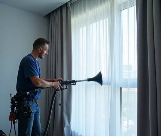 Professional residential curtain cleaning process equipment Matty Curtain Cleaning cambrian-hill-vic