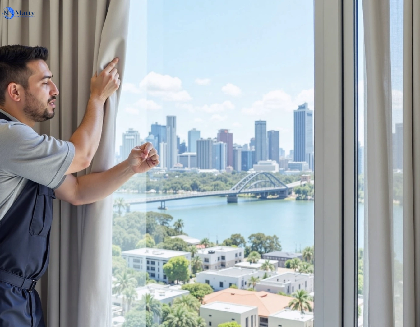 Professional curtain steam cleaning service cambrian-hill-vic QLD by Matty Curtain Cleaning