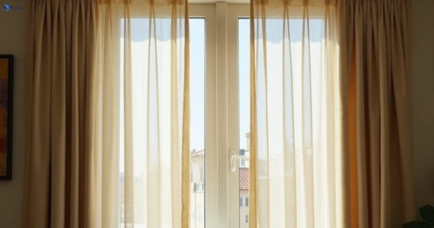 Dull dusty drapes in cambrian-hill-vic before professional cleaning